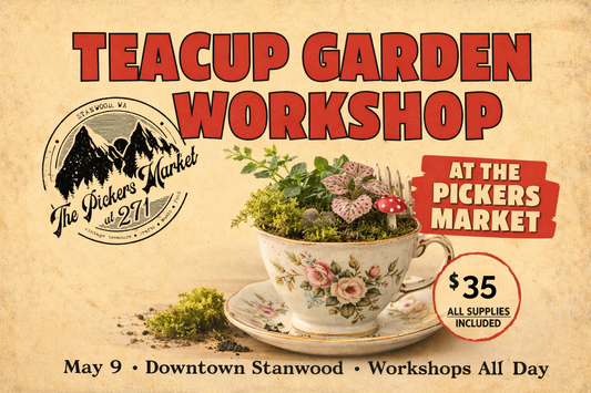 Teacups at the Picker's Market 11AM